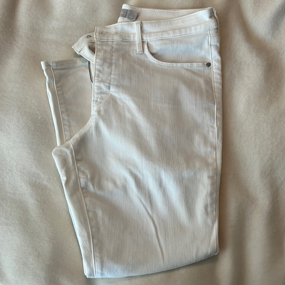 Athleta Sculptek White Skinny Jeans